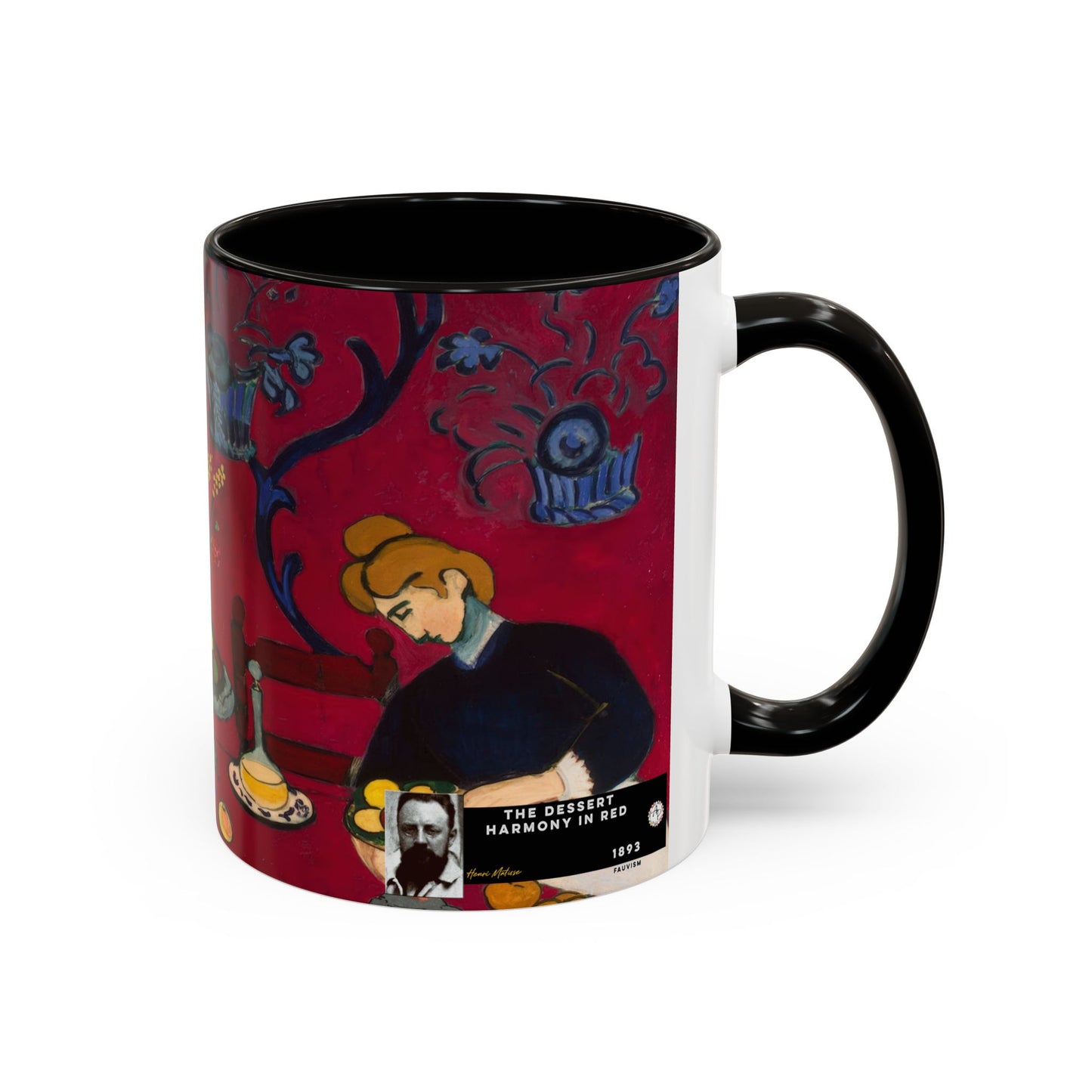 Matisse, Henri - The Dessert Harmony in Red (1908) - Colorful Accent Mugs