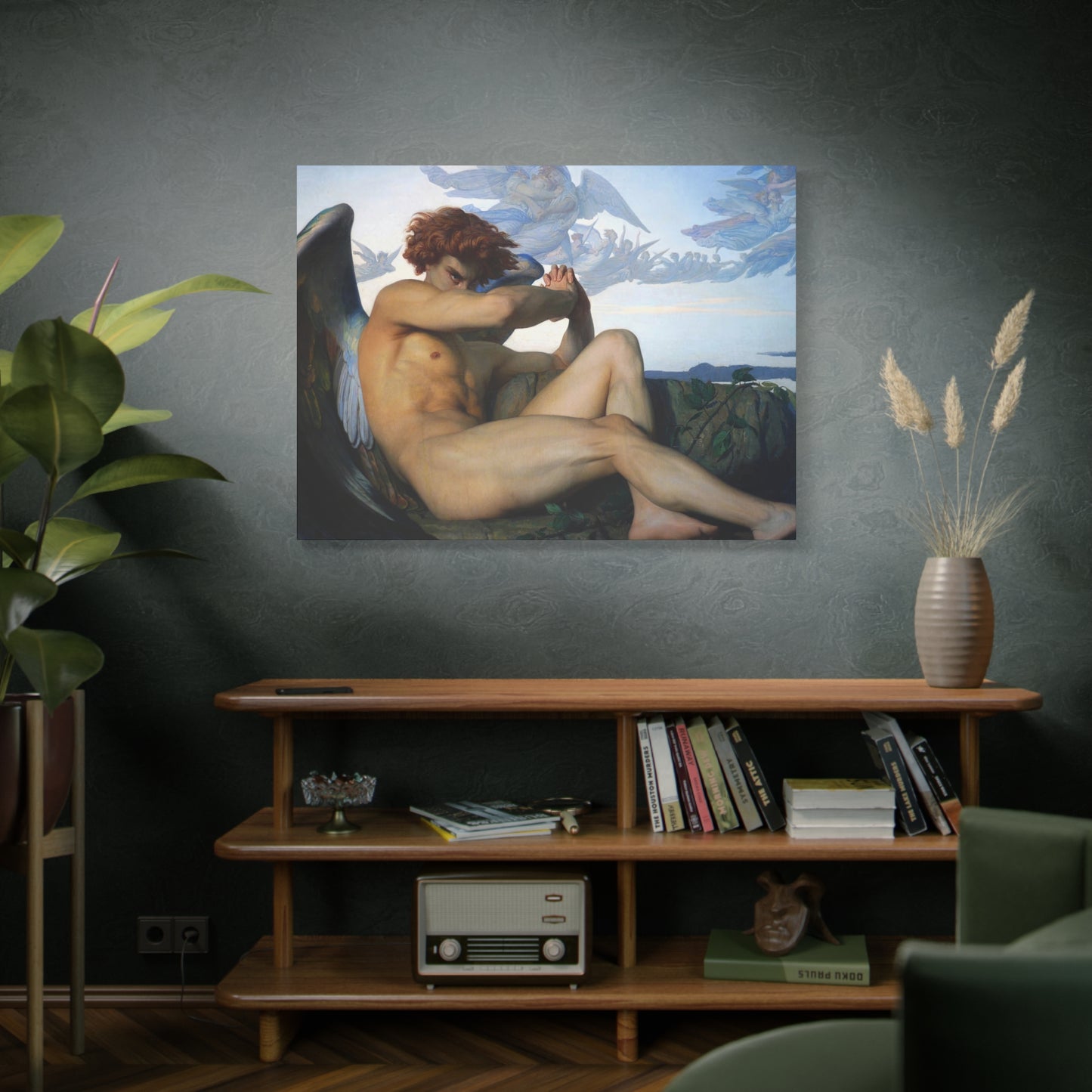Cabanel, Alexandre - The Fallen Angel (1847) - Canvas Block, unframed