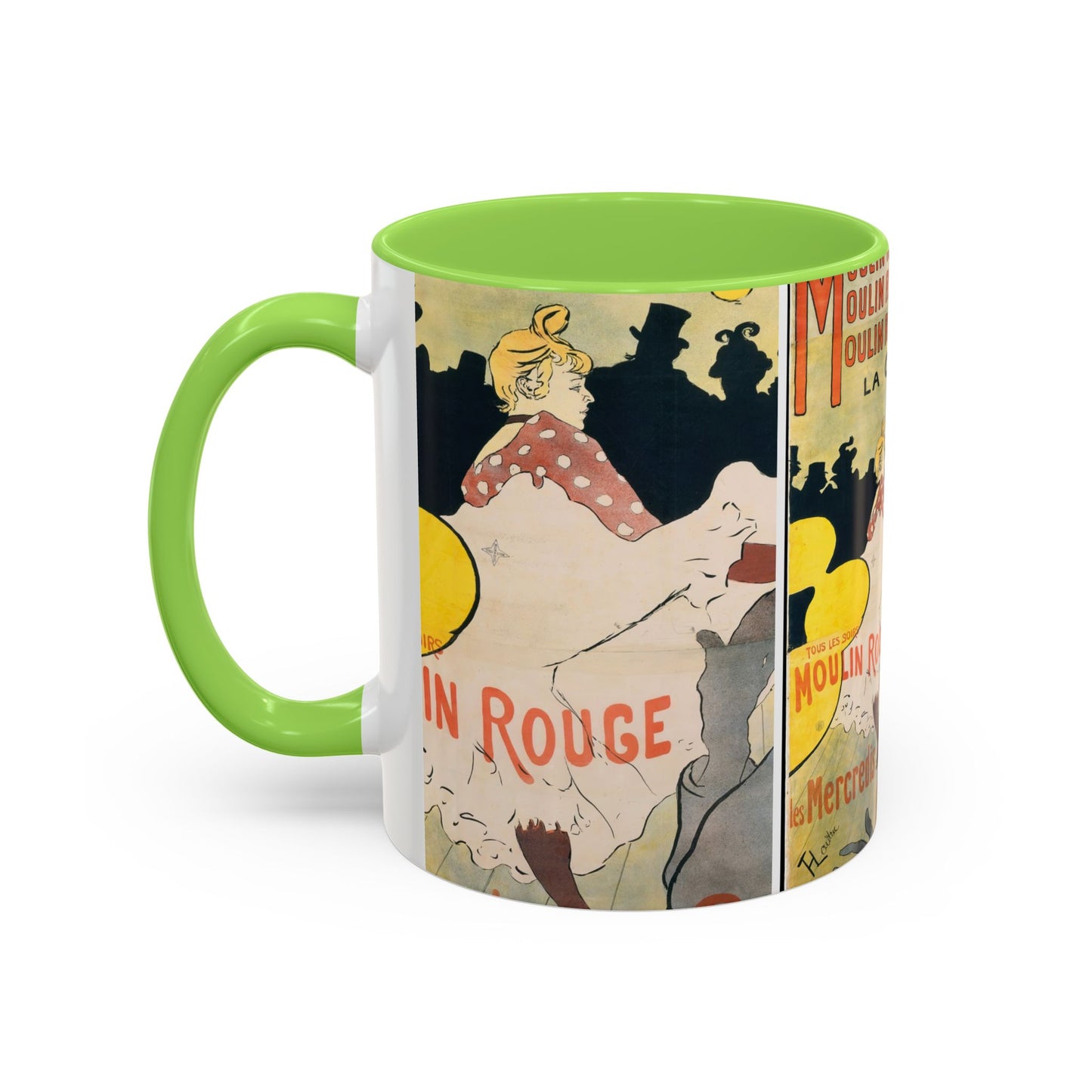 Toulouse-Lautrec, Henri - Moulin Rouge - La Goulue (1891) - Colorful Accent Mugs