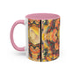 Filiger, Charles - Woman’s Head with Closed Eyes (1893) - Colorful Accent Mugs