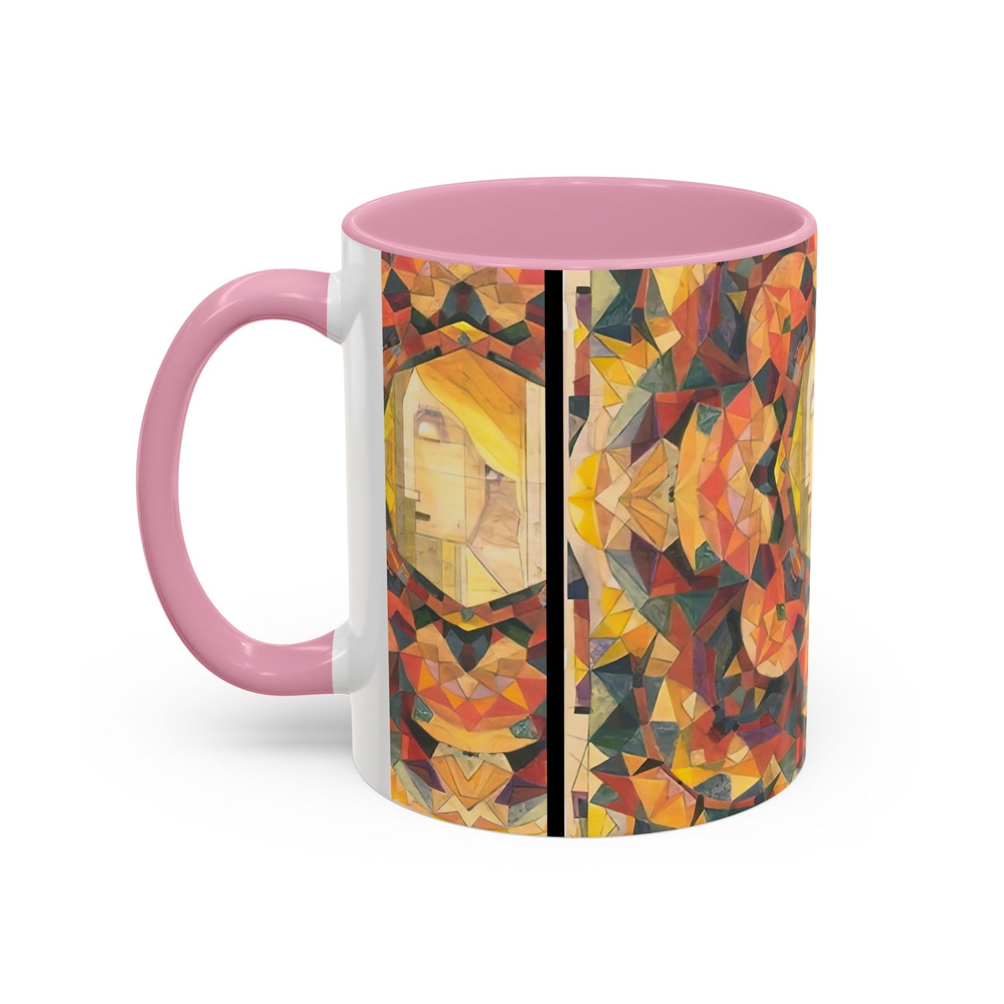 Filiger, Charles - Woman’s Head with Closed Eyes (1893) - Colorful Accent Mugs