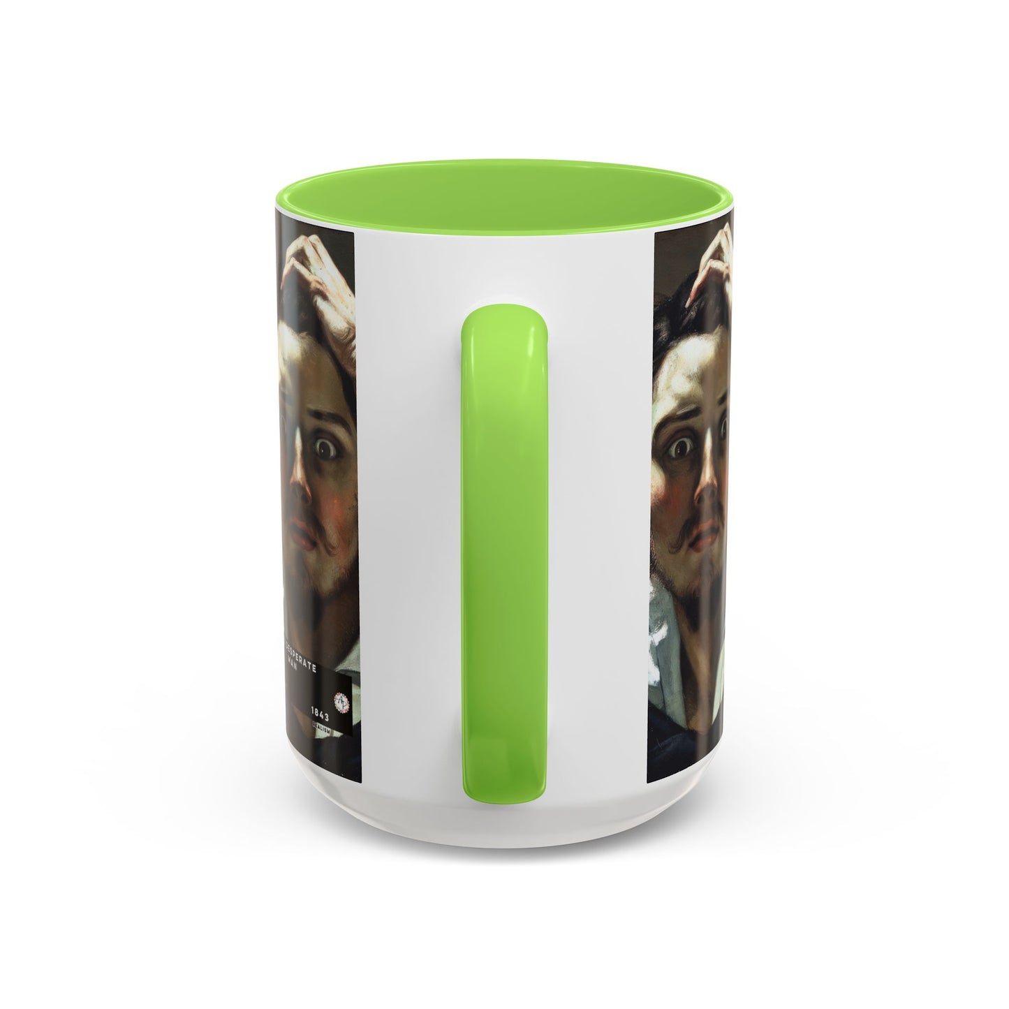 Courbet, Gustave - The Desperate Man (1843) - Colorful Accent Mugs