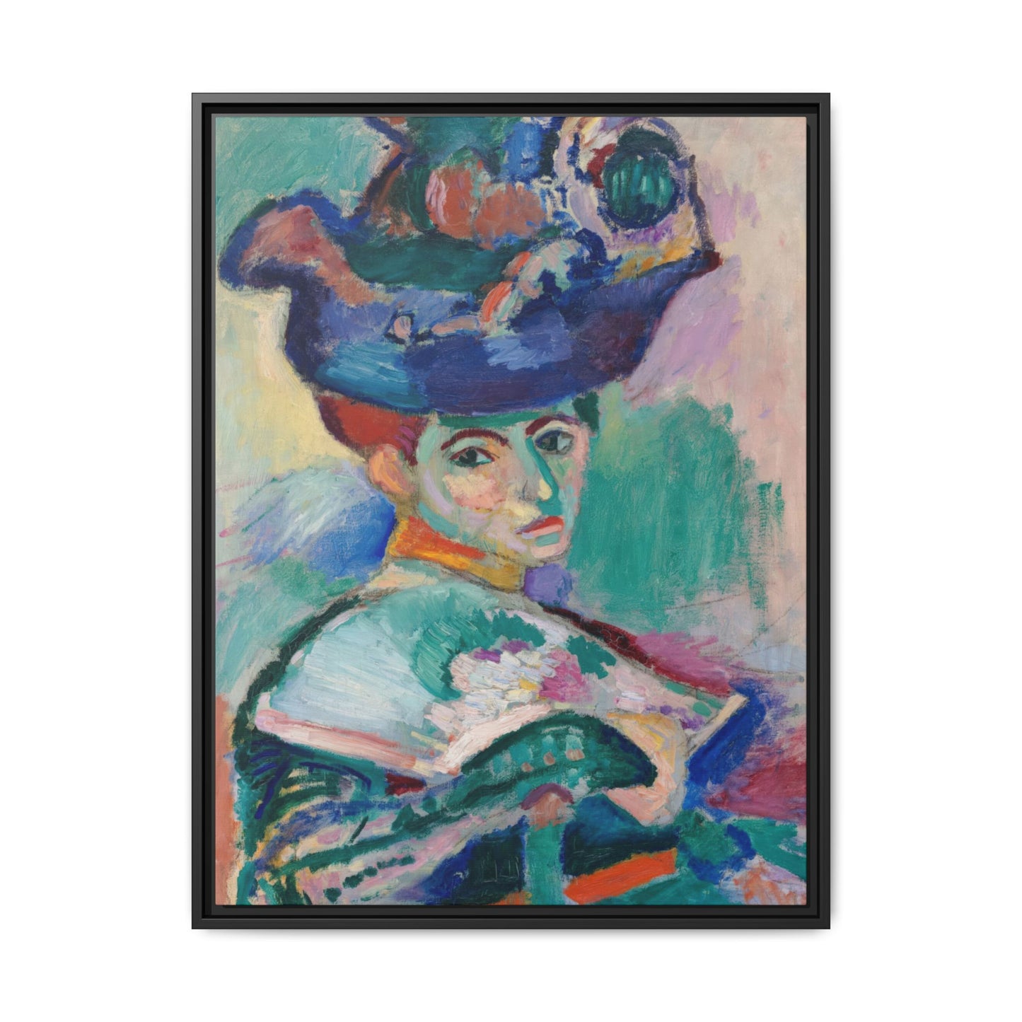 Matisse, Henri - Woman with a Hat (1905) - Matte Canvas, Framed