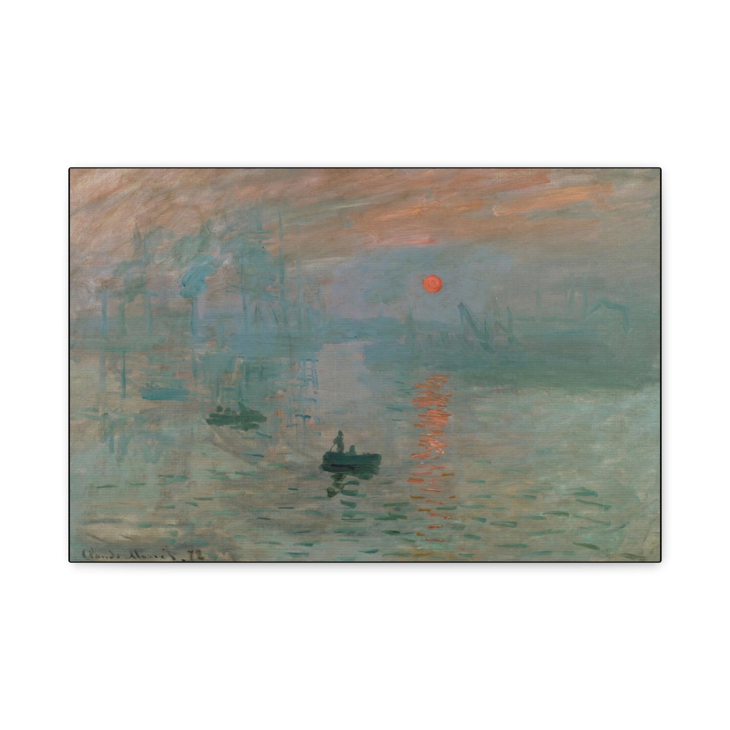 Monet, Claude - Impression, Sunrise (1872) - Canvas Block, unframed