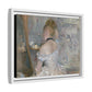 Morisot, Berthe - Woman at Her Toilette (1880) - Matte Canvas, Framed