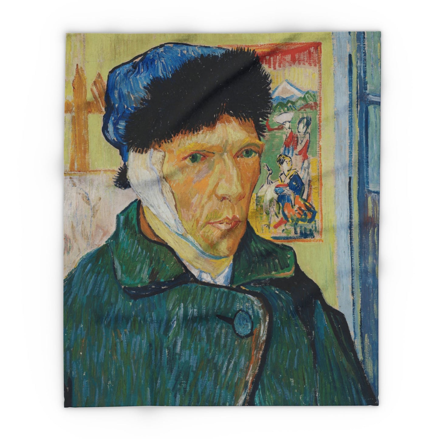 Van Gogh, Vincent - Self Portrait with Bandaged Ear (1889) - Arctic Fleece Blanket