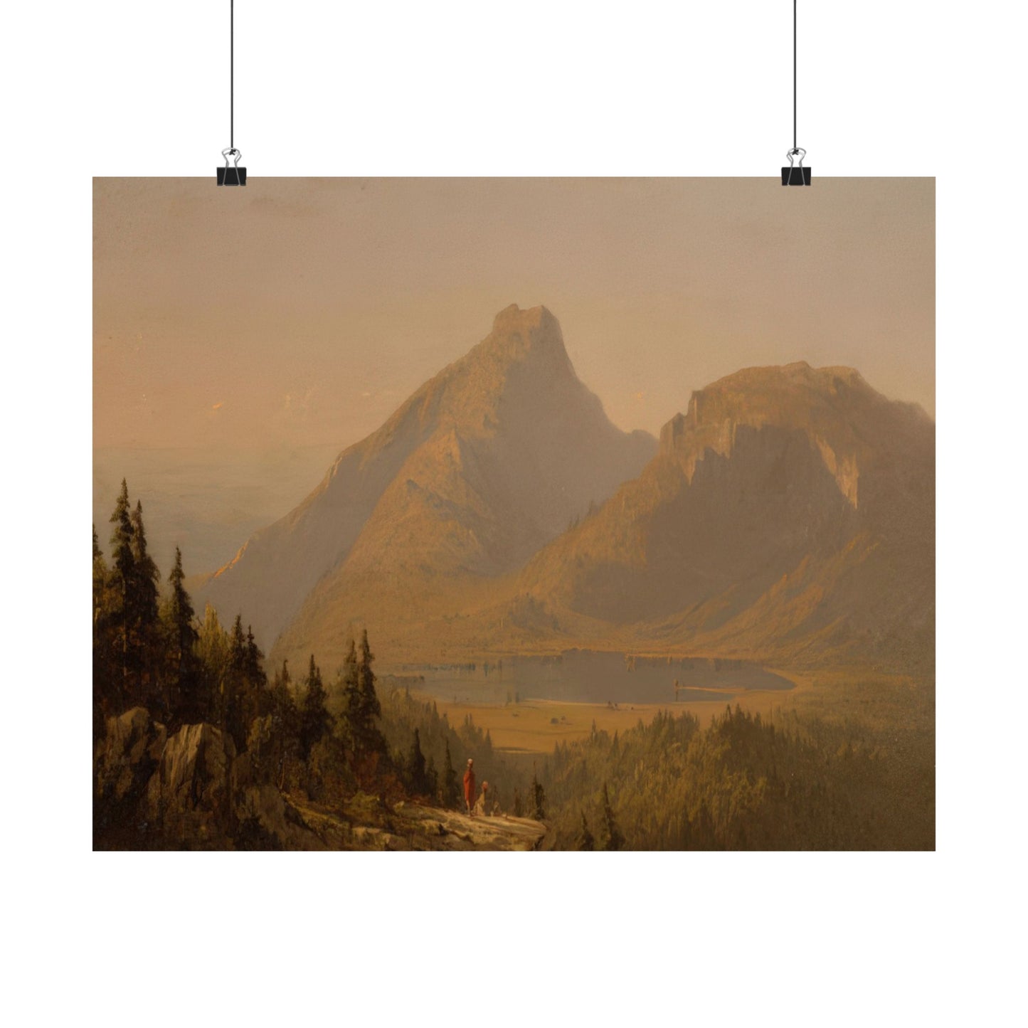 Gifford, Sanford Robinson - Mount Mansfield, Vermont  (1859) - Satin Posters