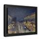 Pissarro, Camille - The Boulevard Montmartre At Night (1897) - Matte Canvas, Framed