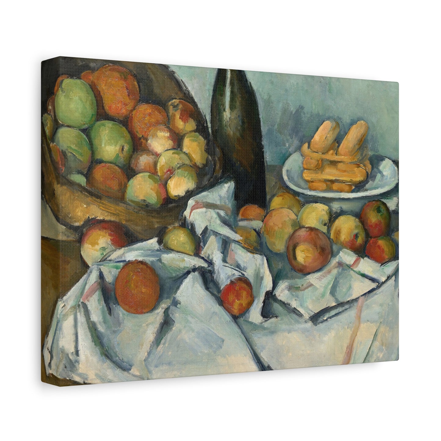 Cézanne, Paul - Basket of Apples (1893) - Canvas Block, unframed