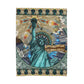 Liberty Mandala - Velveteen Plush Blanket