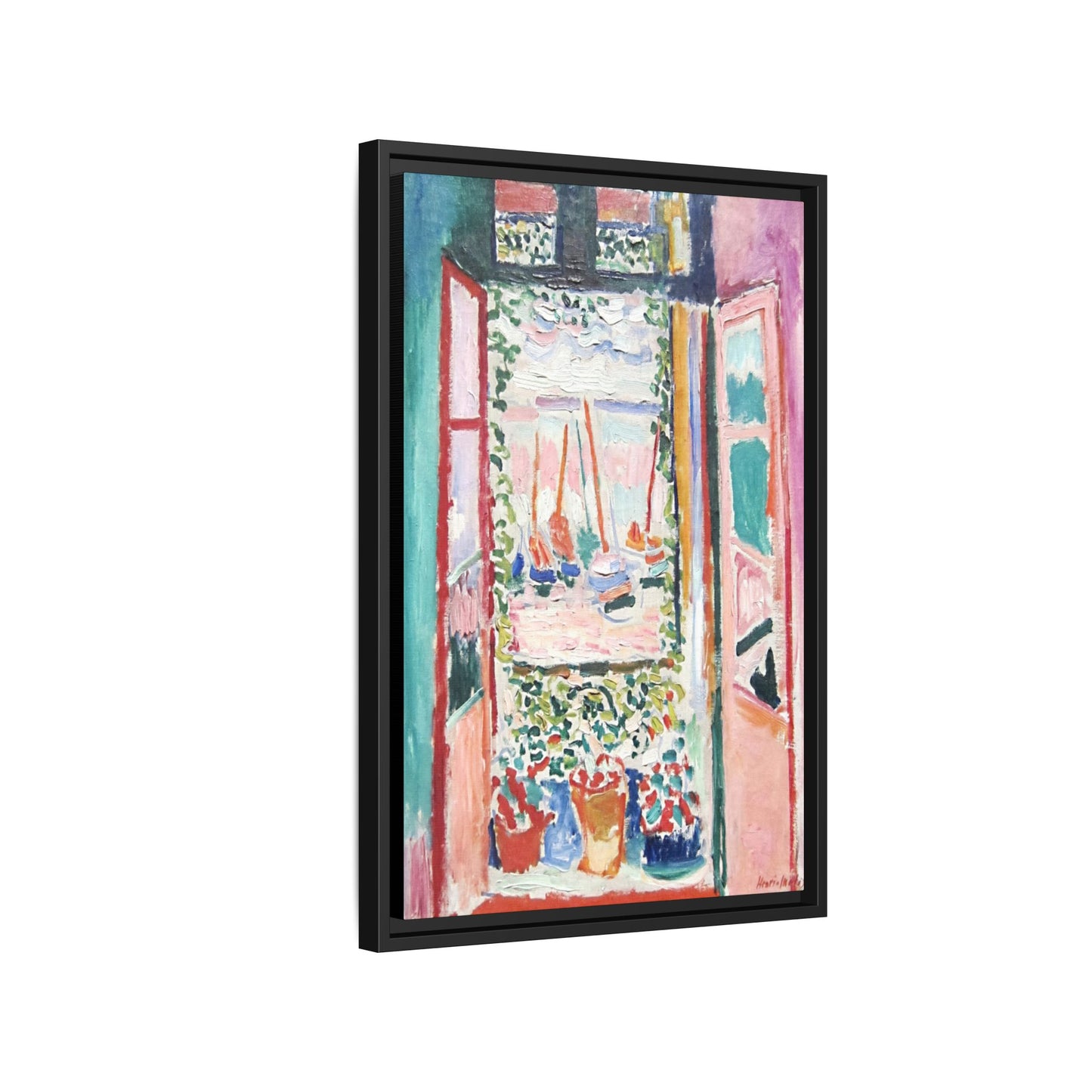 Matisse, Henri - Open Window, Collioure (1905) - Matte Canvas, Framed