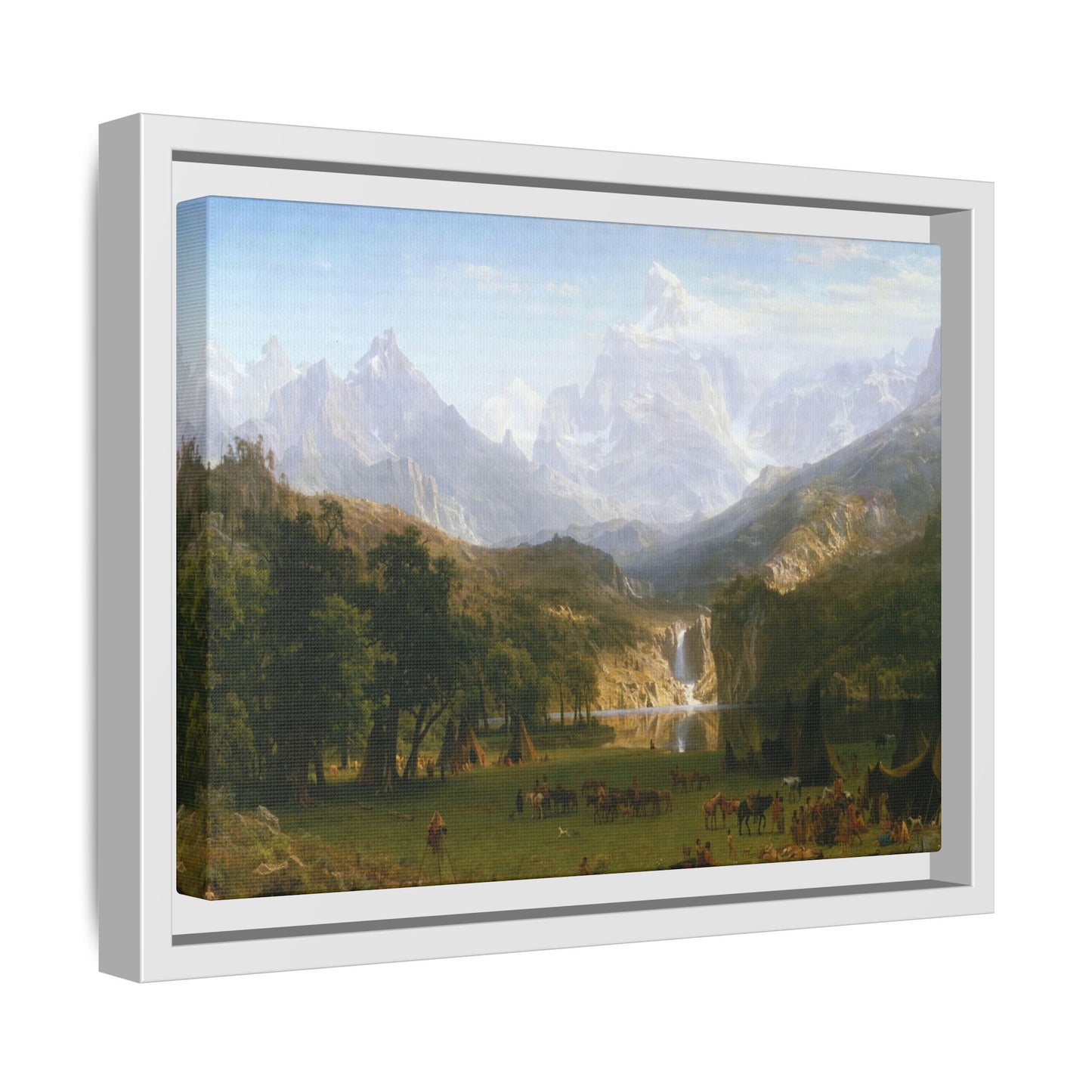 Bierstadt, Albert - The Rocky Mountains, Lander’s Peak (1863) - Matte Canvas, Framed