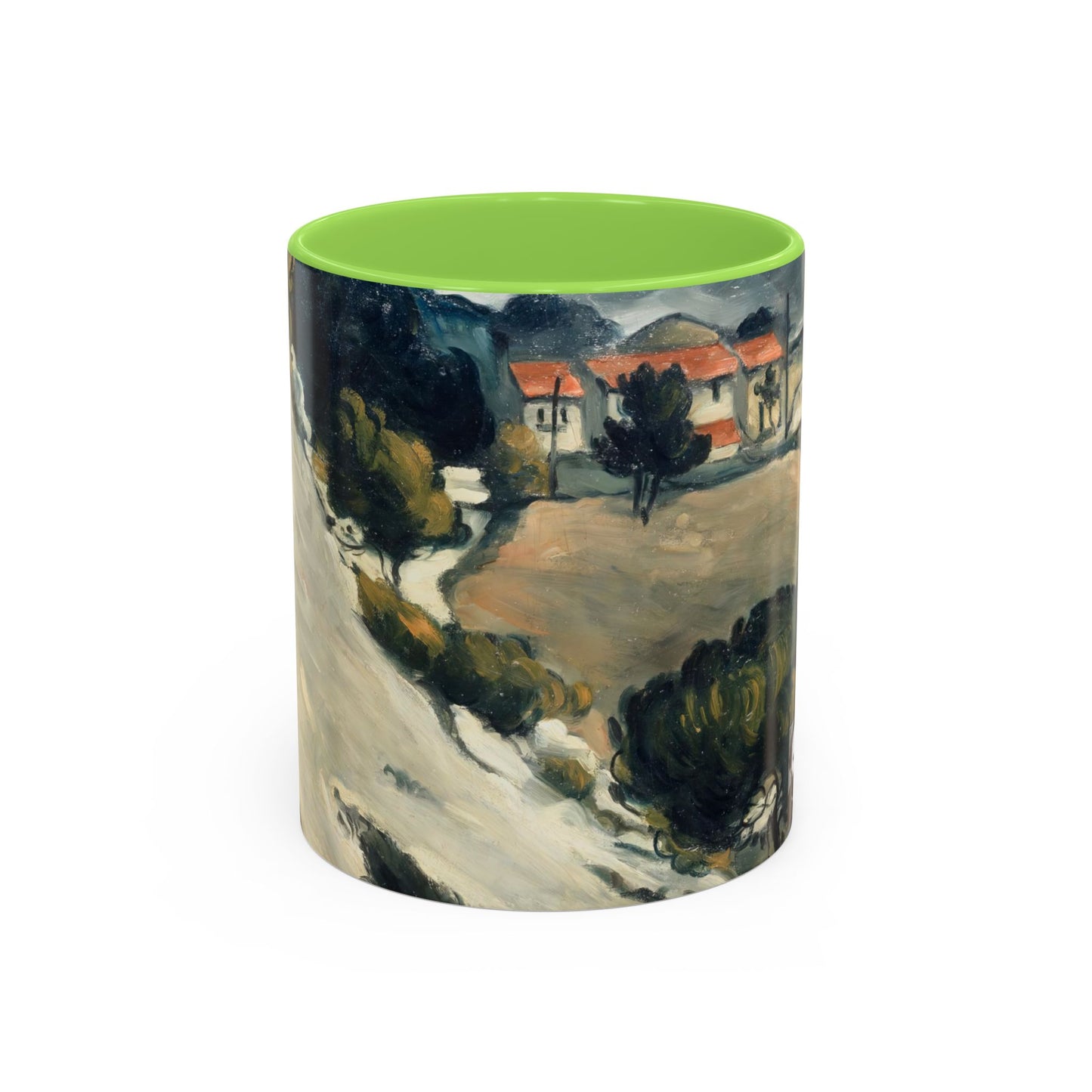 Cézanne, Paul - A Modern Olympia (1874) - Colorful Accent Mugs