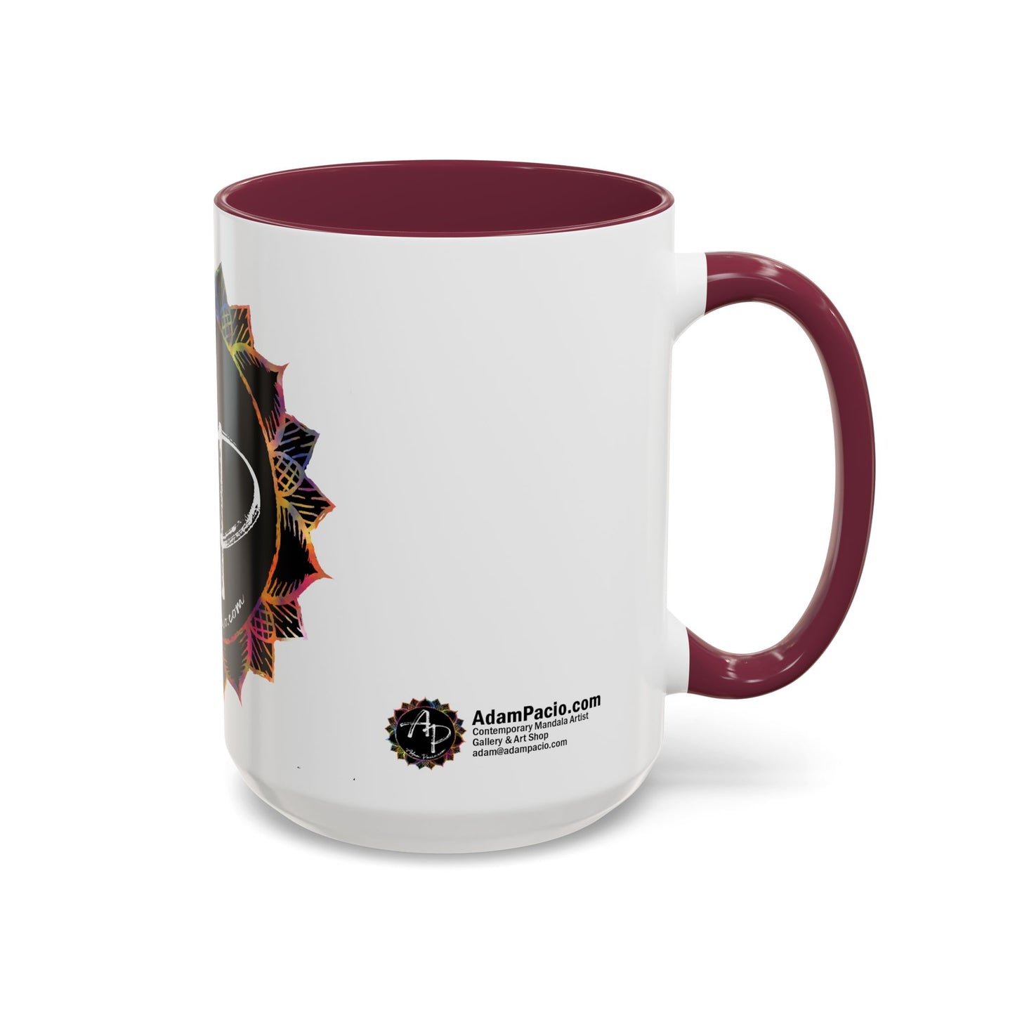 AdamPacio.com - Black Logo - Colorful Accent Mugs