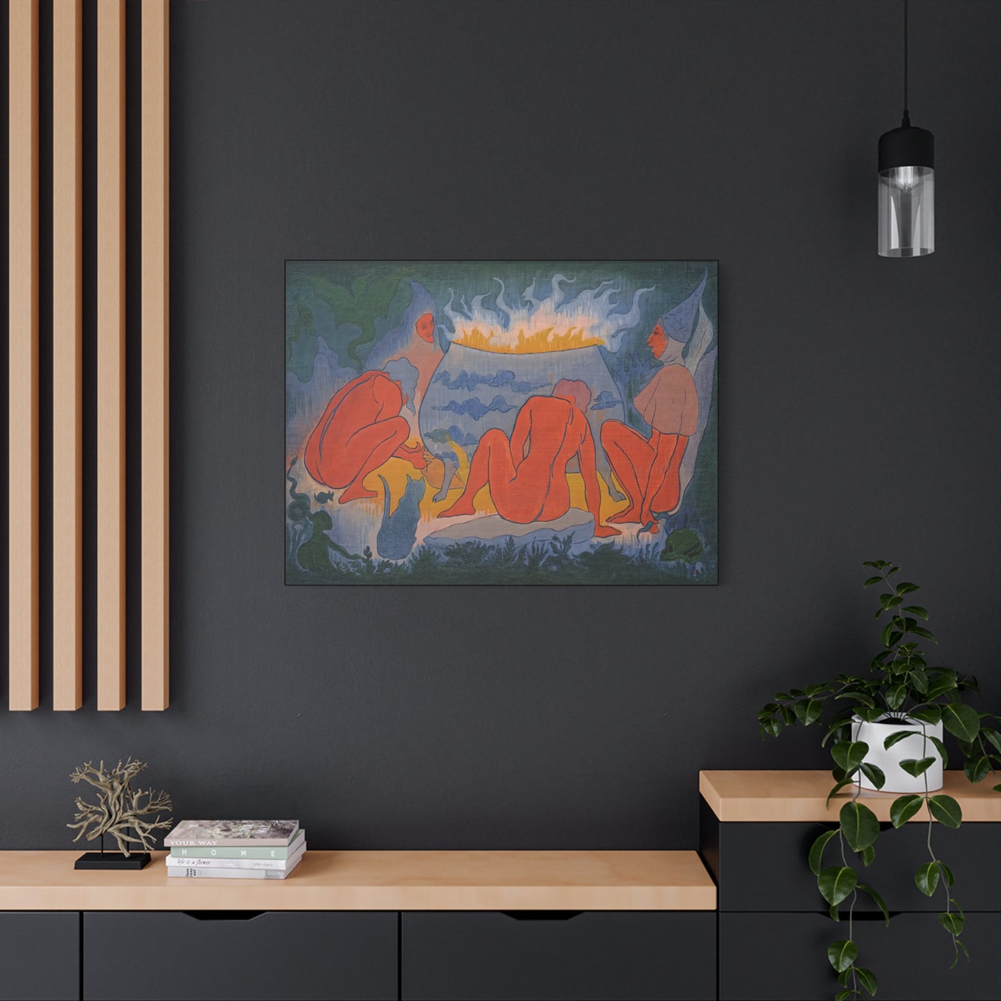 Ranson, Paul - Witches Around the Fire (1891) - Canvas Block, unframed