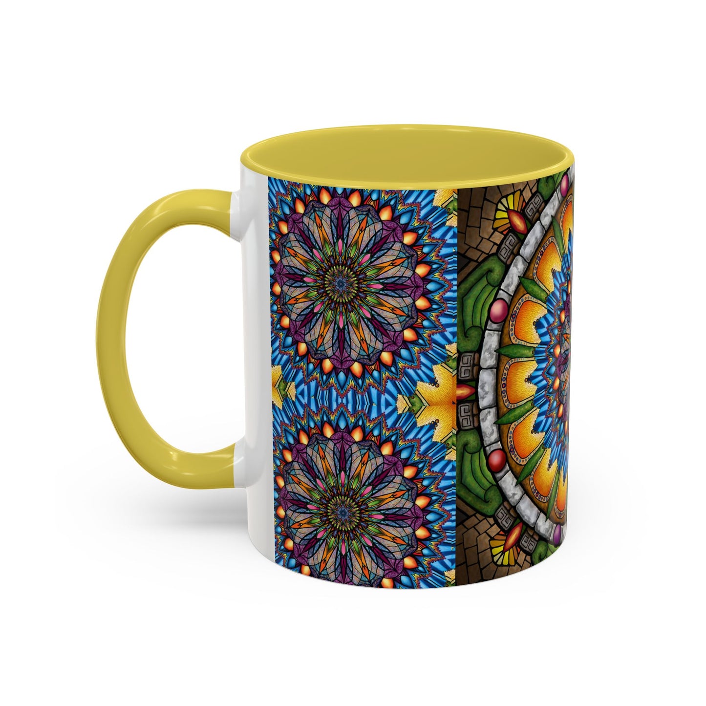 Pacio, Adam - Emerald Arrows Mandala - Colorful Accent Mugs