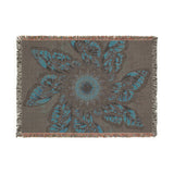 Monarch Butterfly Mandala - Woven Blanket