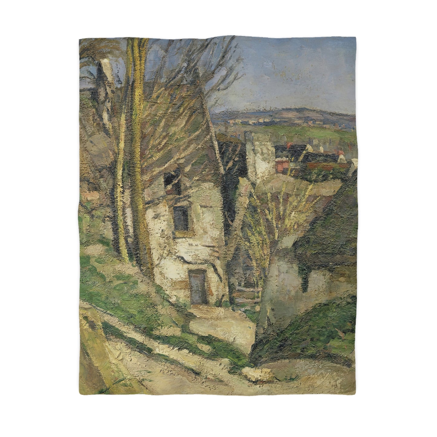 Cézanne, Paul - The House of the Hanged Man, Auvers-sur-Oise (1874) - Microfiber Duvet Cover