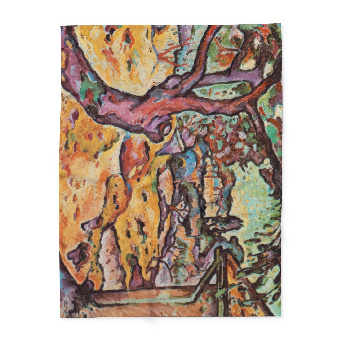 Braque, Georges - Olive Tree near L'Estaque (1906) - Arctic Fleece Blanket