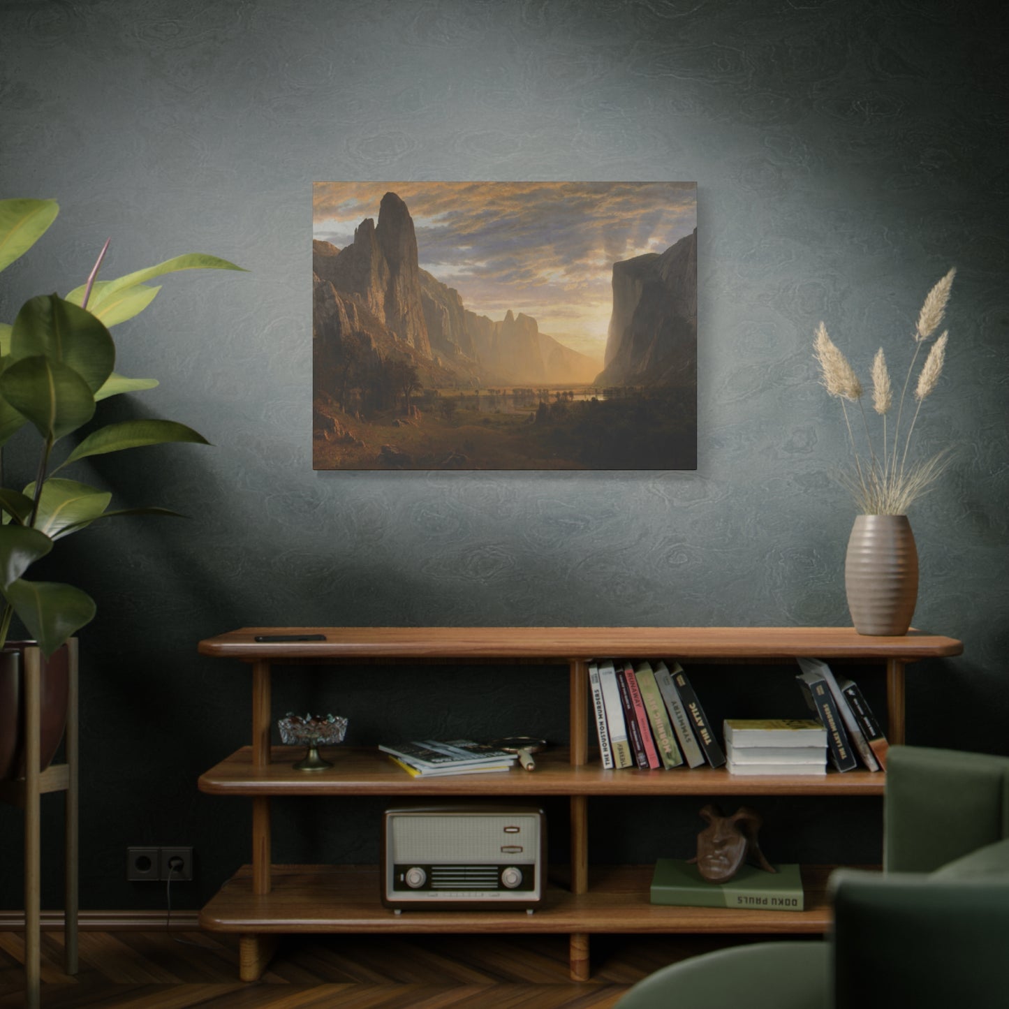 Bierstadt, Albert - Looking Down Yosemite Valley (1865) - Canvas Block, unframed