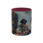 Cézanne, Paul - The Card Players (1892) - Colorful Accent Mugs