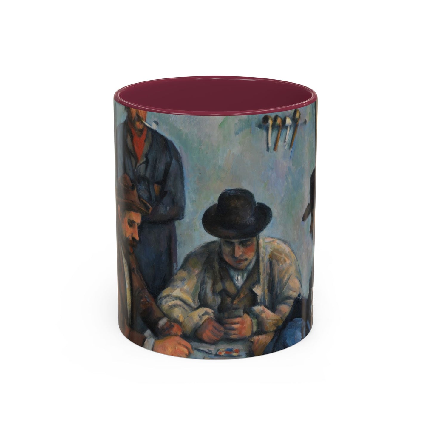 Cézanne, Paul - The Card Players (1892) - Colorful Accent Mugs