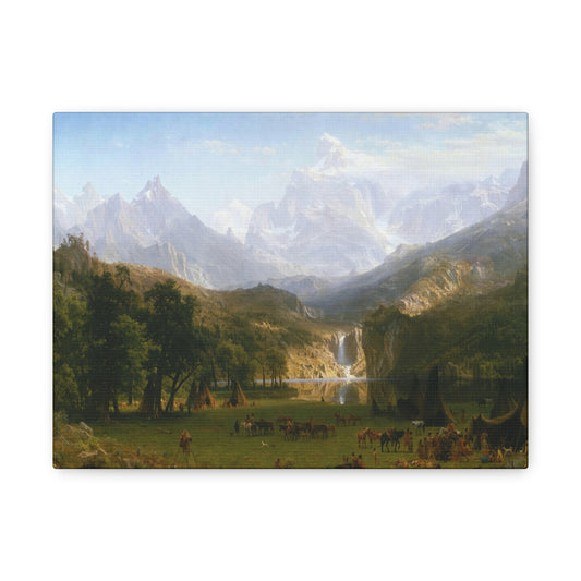 Bierstadt, Albert - The Rocky Mountains, Lander’s Peak (1863) - Canvas Block, unframed