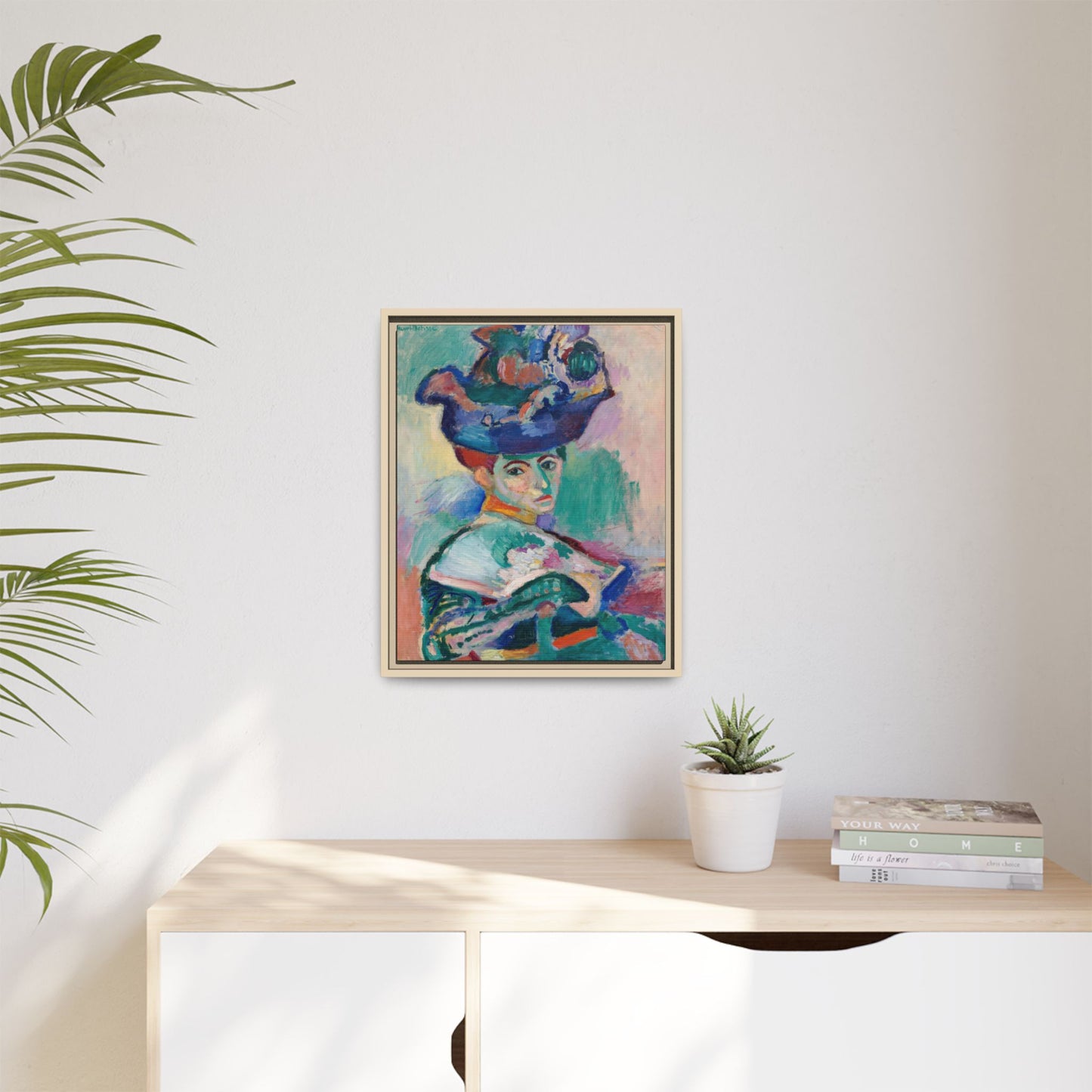 Matisse, Henri - Woman with a Hat (1905) - Matte Canvas, Framed