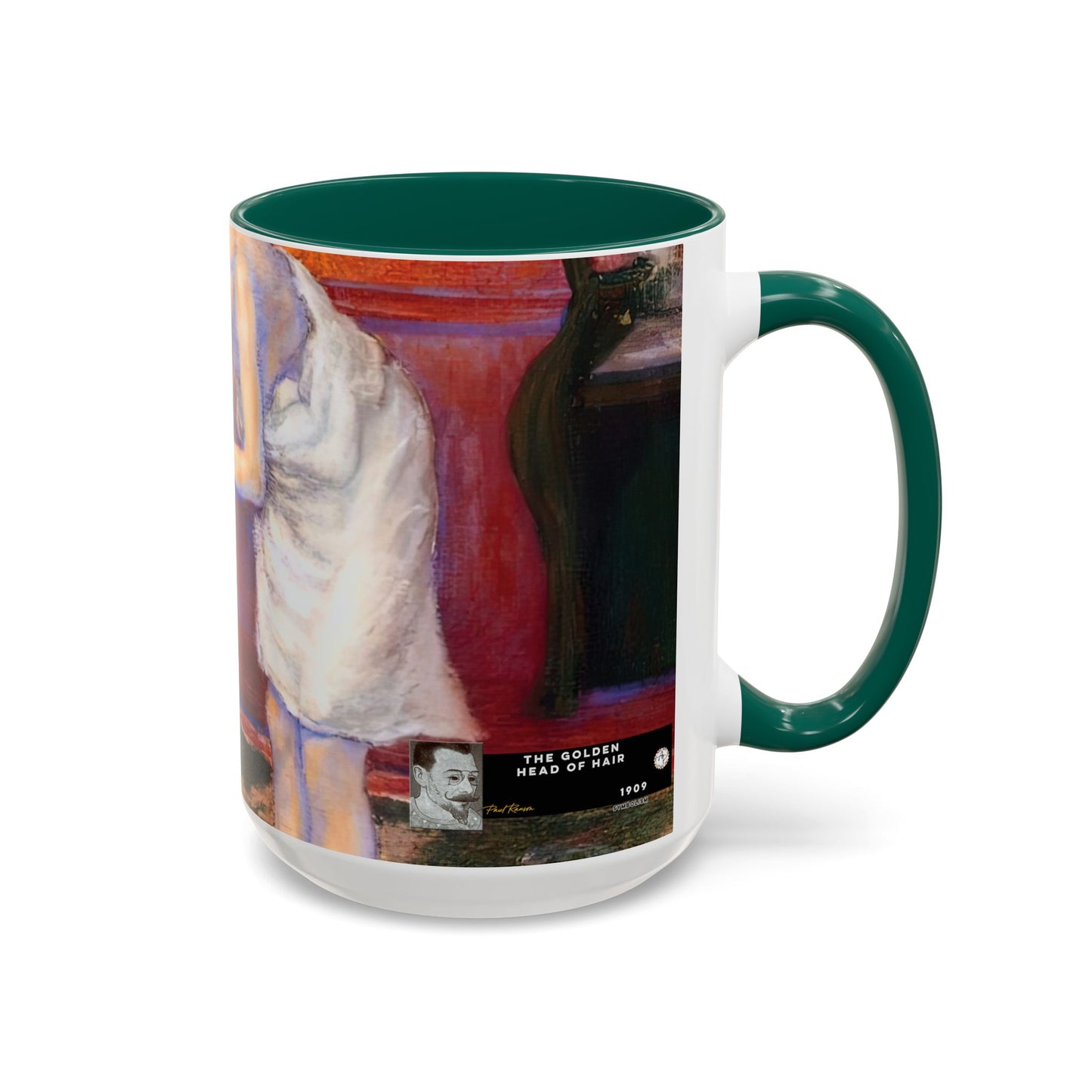 Ranson, Paul - The Golden Head of Hair (1909) - Colorful Accent Mugs