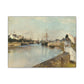 Morisot, Berthe - The Harbor at Lorient (1869) - Canvas Block, unframed