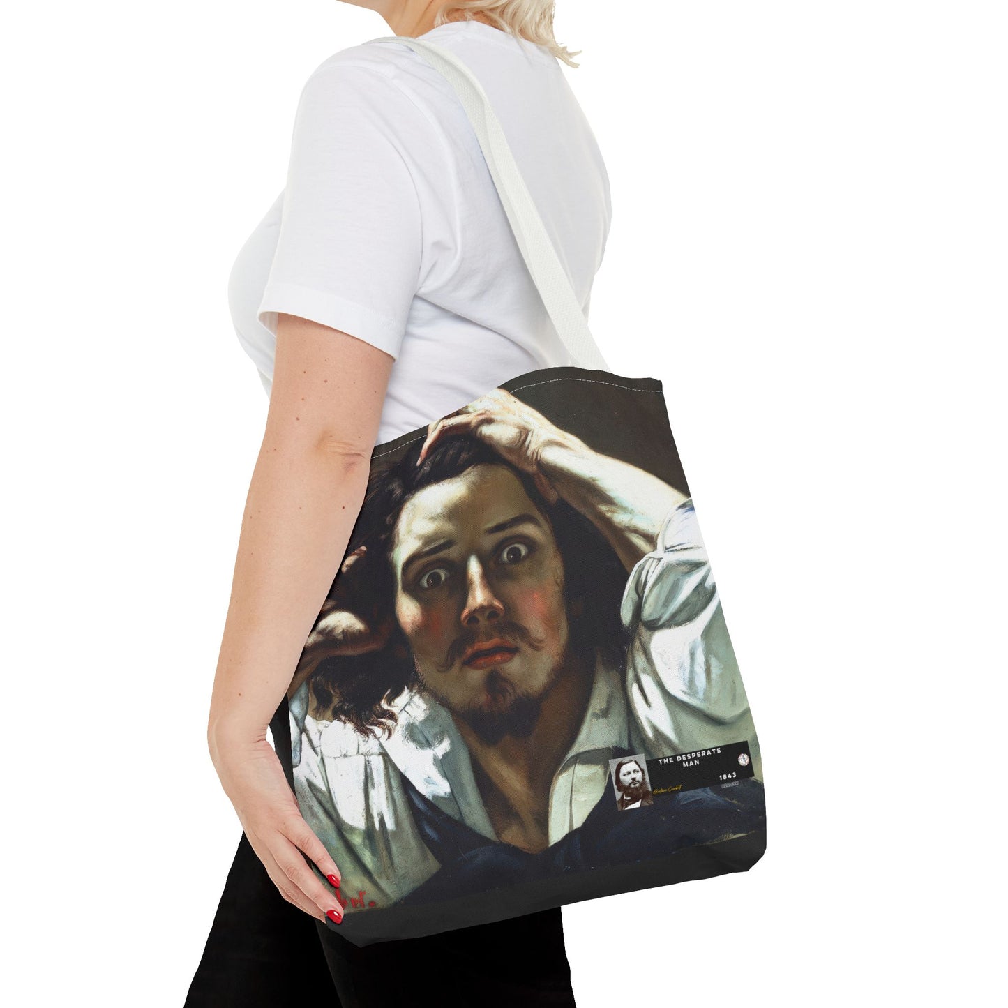 Courbet, Gustave - The Desperate Man (1843) - Tote Bag