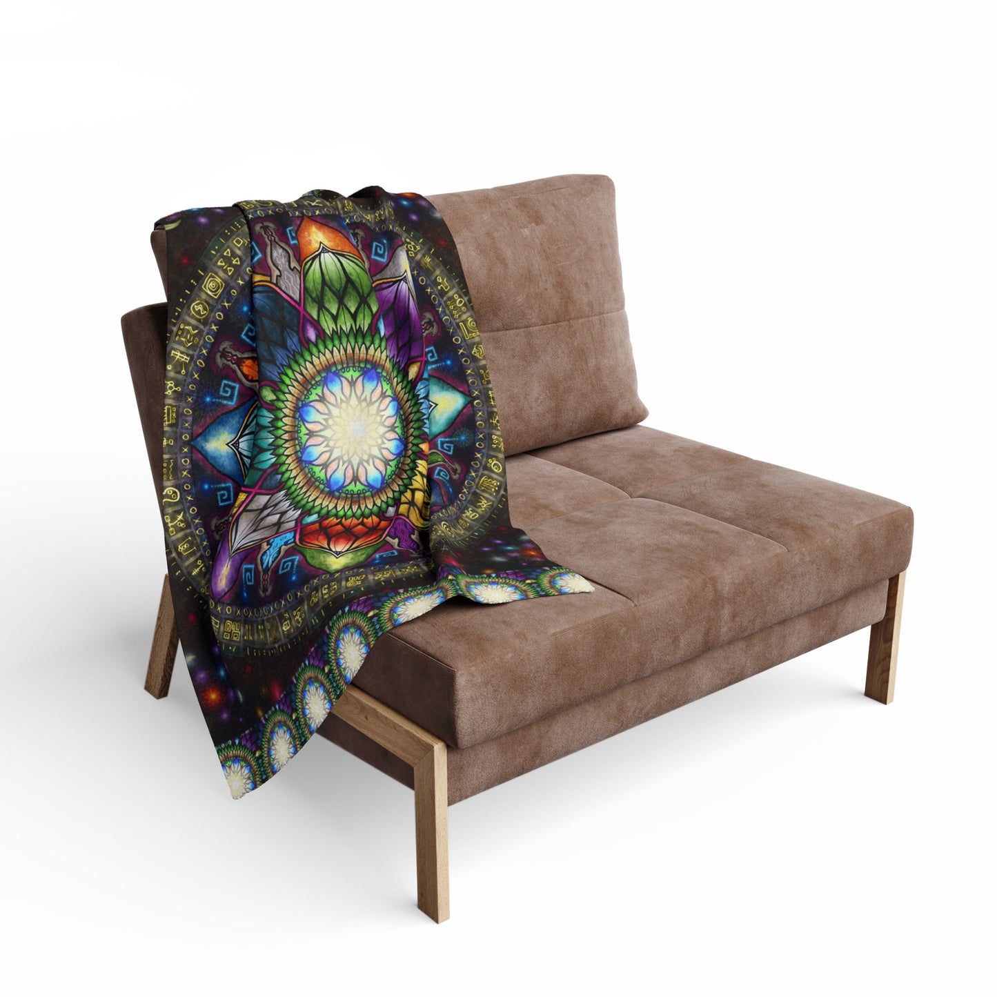 Mystic Jewel Mandala - Arctic Fleece Blanket