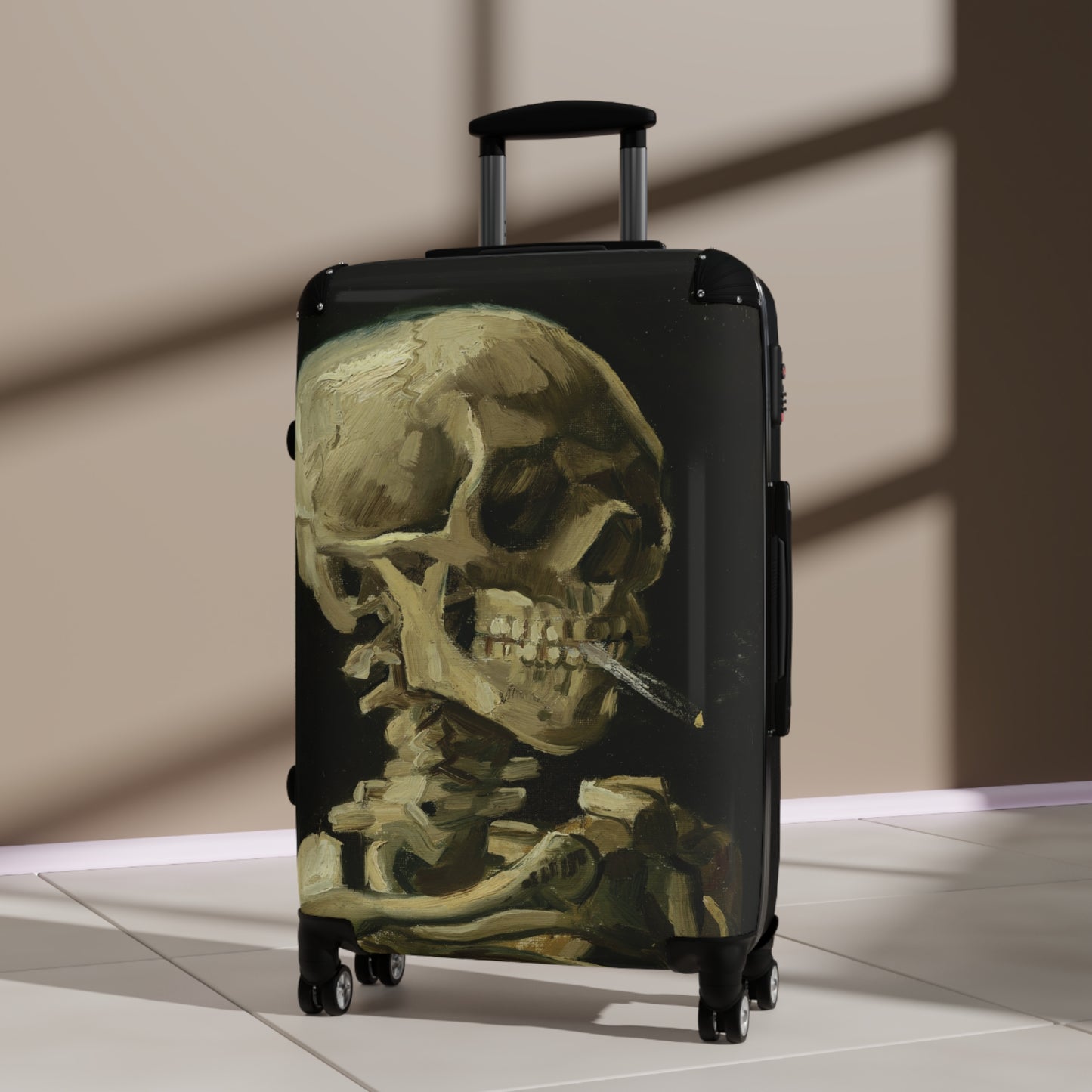 Van Gogh, Vincent - Head of a Skeleton with a Burning Cigarette (1886) - Suitcase