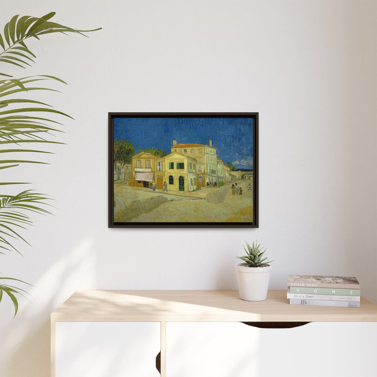 Van Gogh, Vincent - The Yellow House (1888) - Matte Canvas, Framed