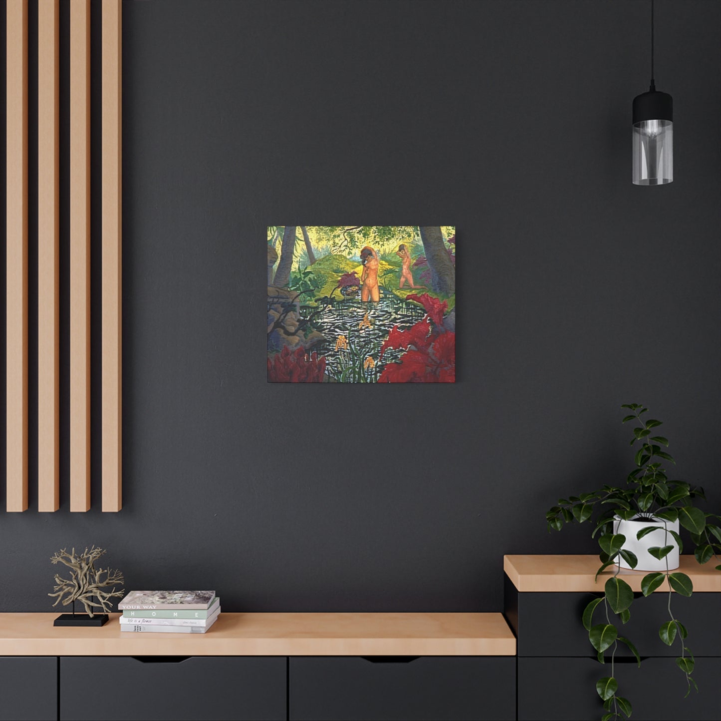 Ranson, Paul - The Lotus Bather (1906) - Canvas Block, unframed