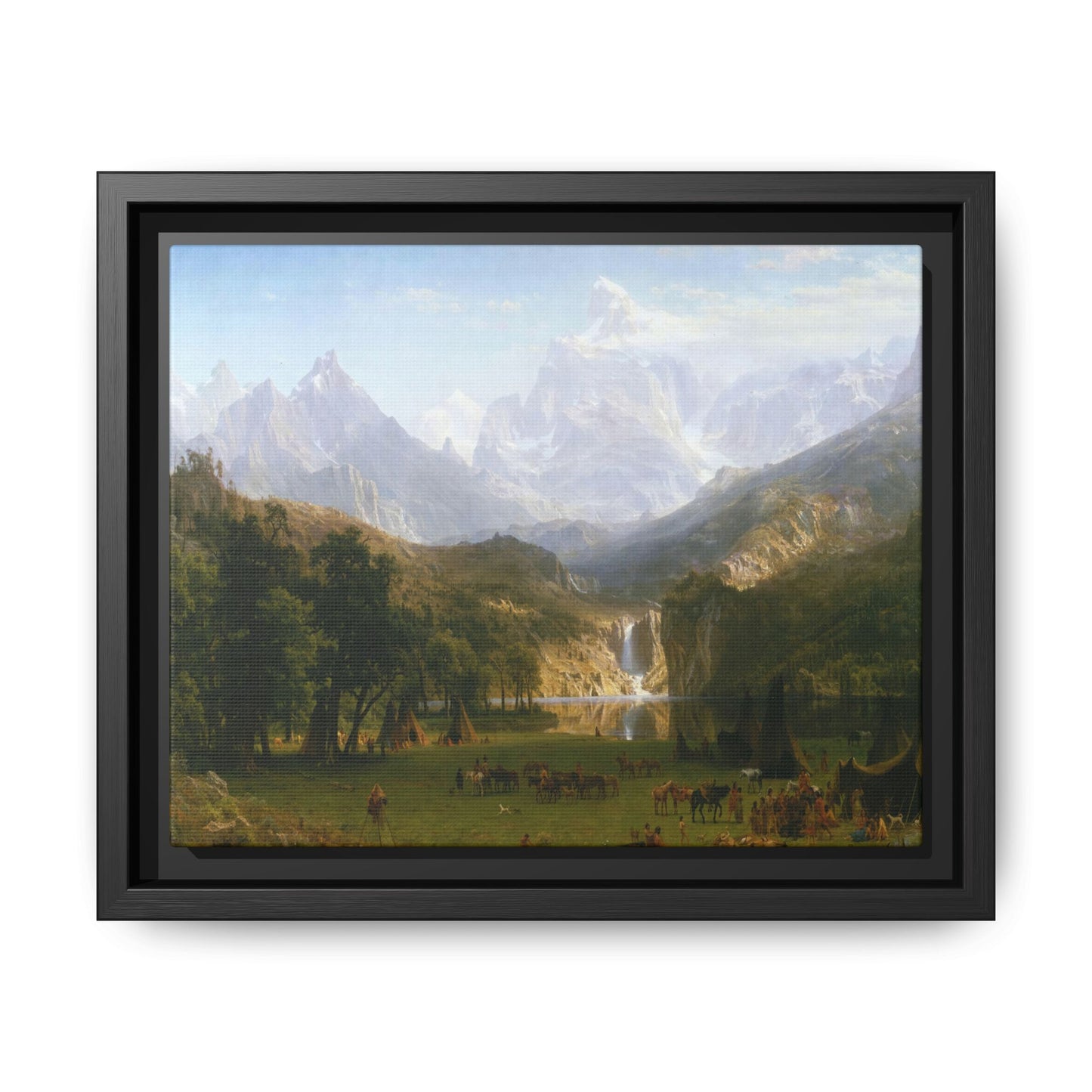 Bierstadt, Albert - The Rocky Mountains, Lander’s Peak (1863) - Matte Canvas, Framed