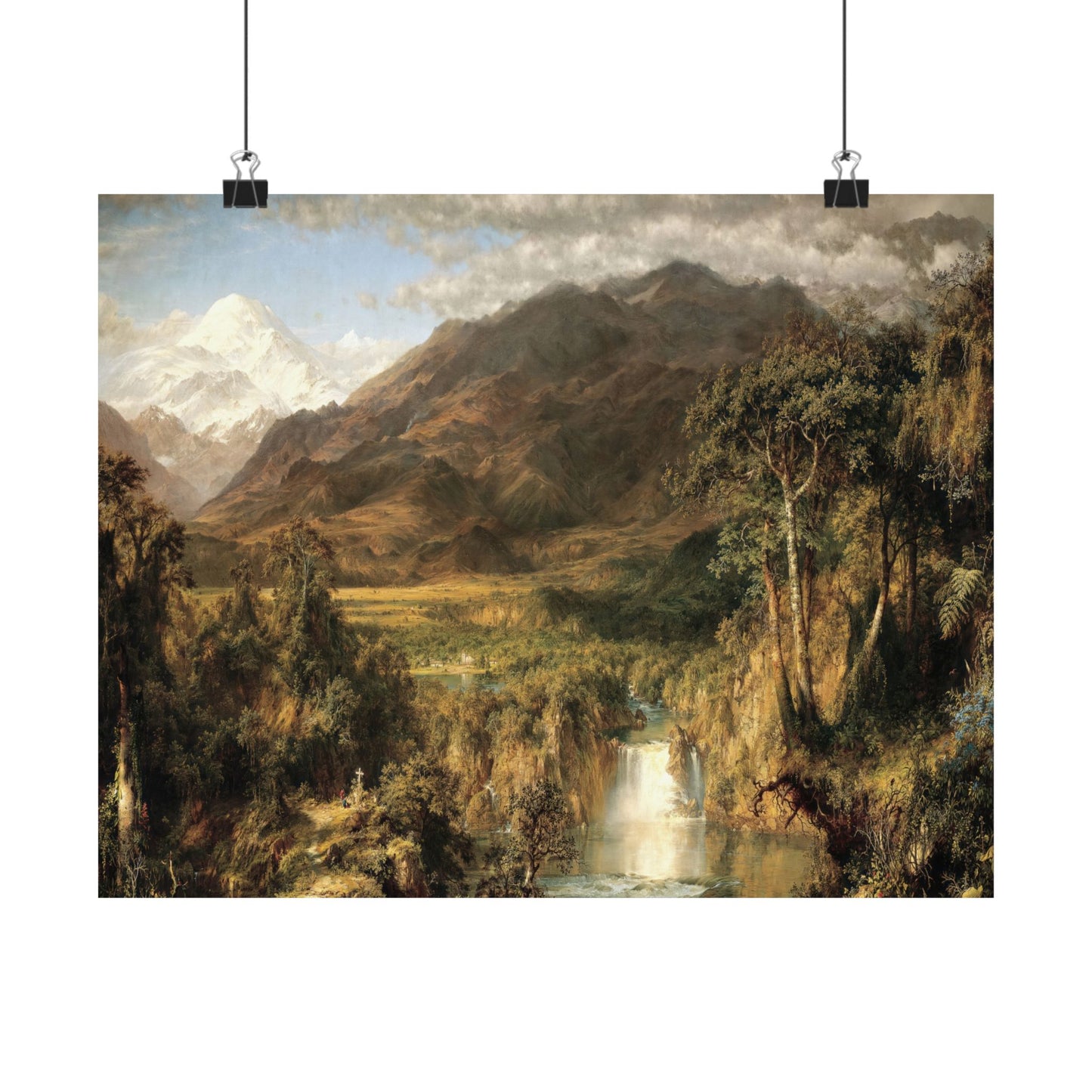 Church, Frederic Edwin - The Heart of the Andes  (1859) - Satin Posters