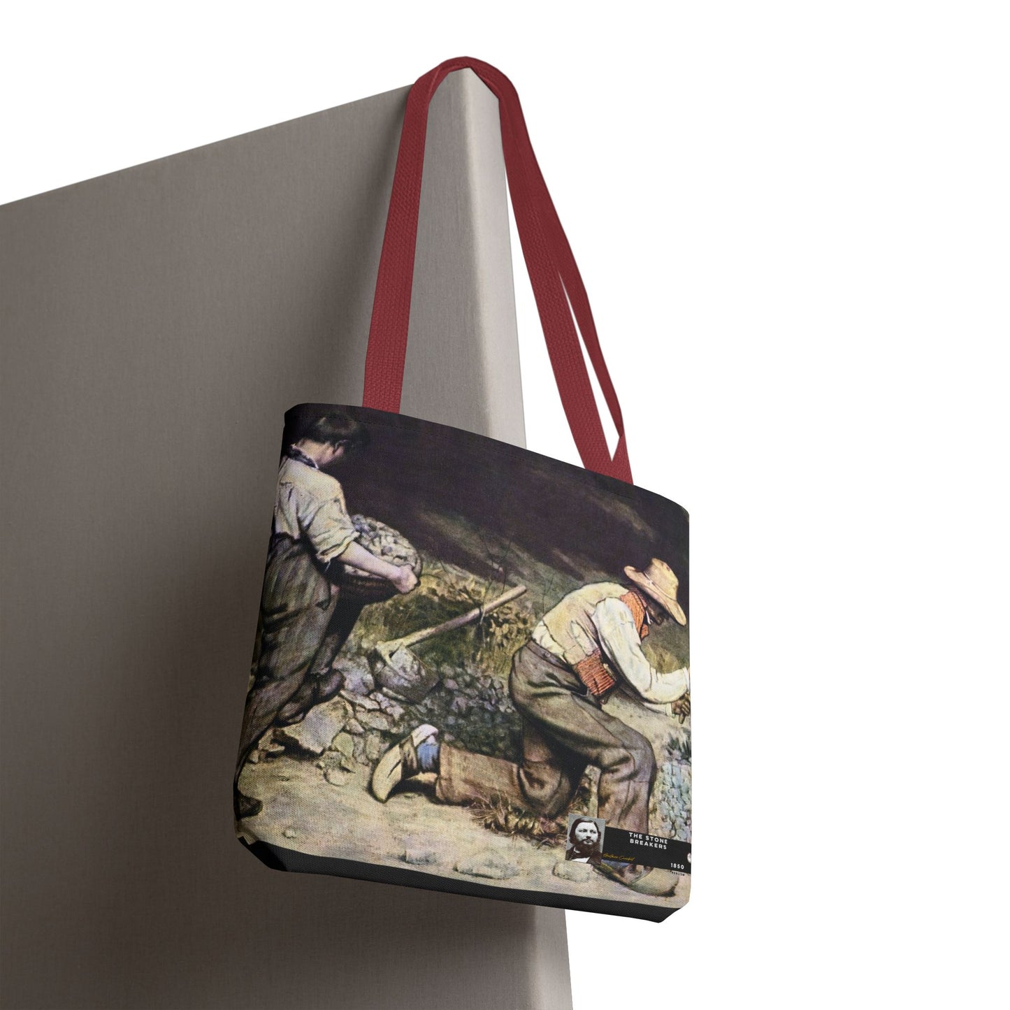 Courbet, Gustave - The Stone Breakers (1850) - Tote Bag