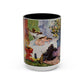 Cézanne, Paul - A Modern Olympia (1874) - Colorful Accent Mugs