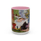 Cézanne, Paul - A Modern Olympia (1874) - Colorful Accent Mugs