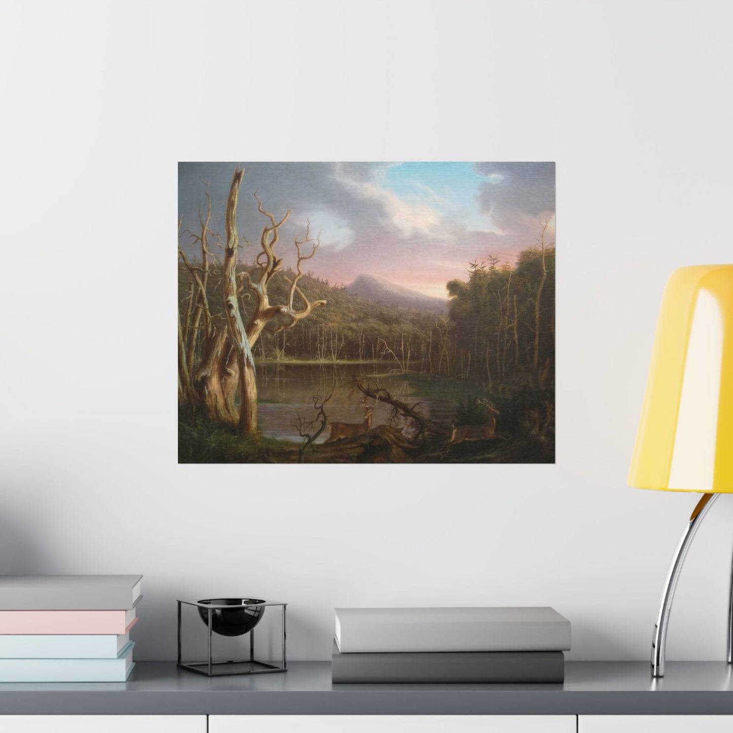 Cole. Thomas - Lake with Dead Trees (1825) - Satin Posters