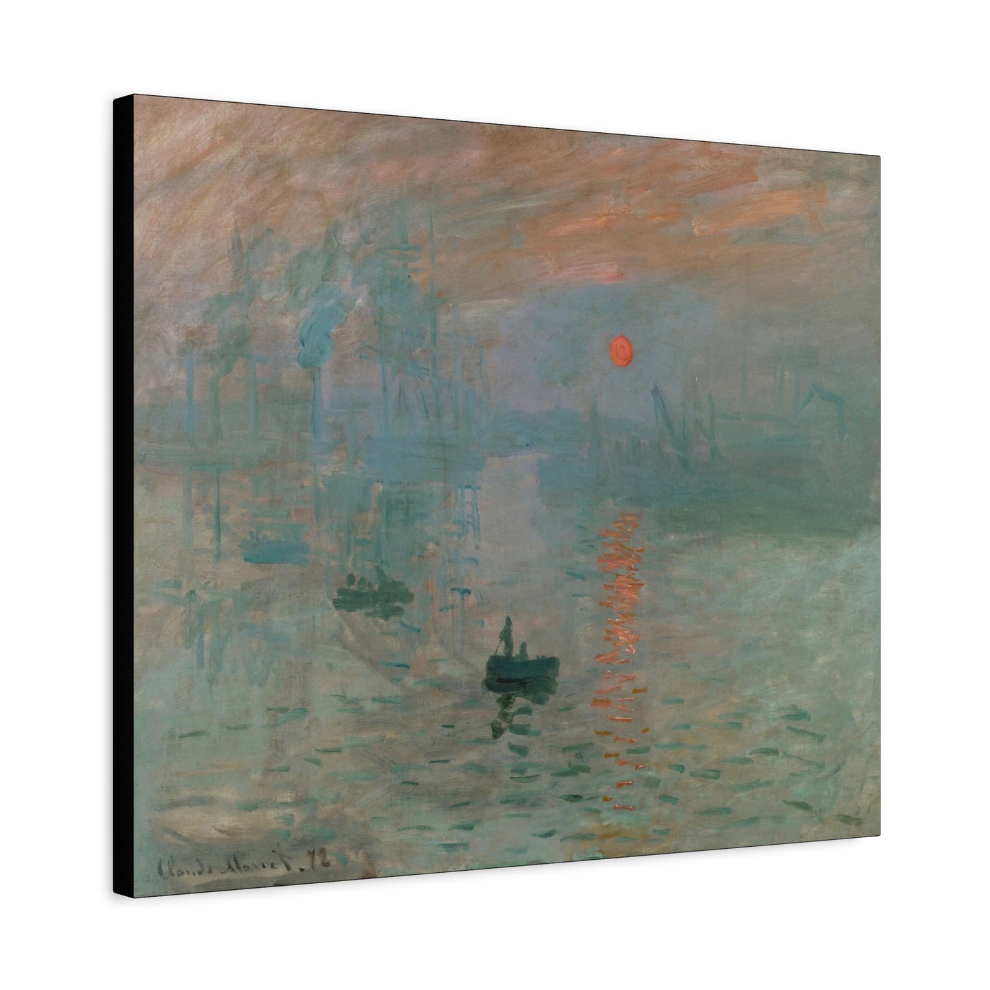 Monet, Claude - Impression, Sunrise (1872) - Canvas Block, unframed