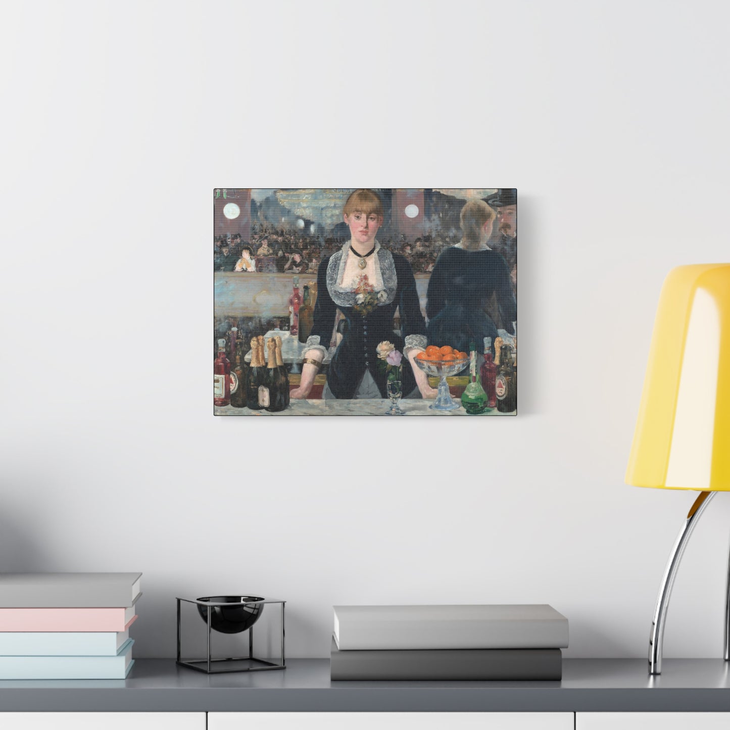 Manet, Édouard - A Bar at the Folies-Bergère (1880) - Canvas Block, unframed