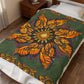 Pacio, Adam - Monarch Butterfly Mandala - Velveteen Plush Blanket