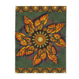 Pacio, Adam - Monarch Butterfly Mandala - Arctic Fleece Blanket