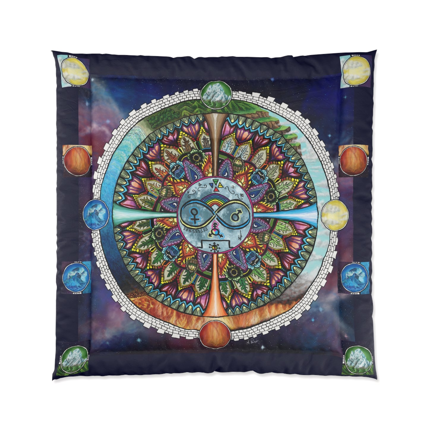 Lunar Rites Mandala - Comforter