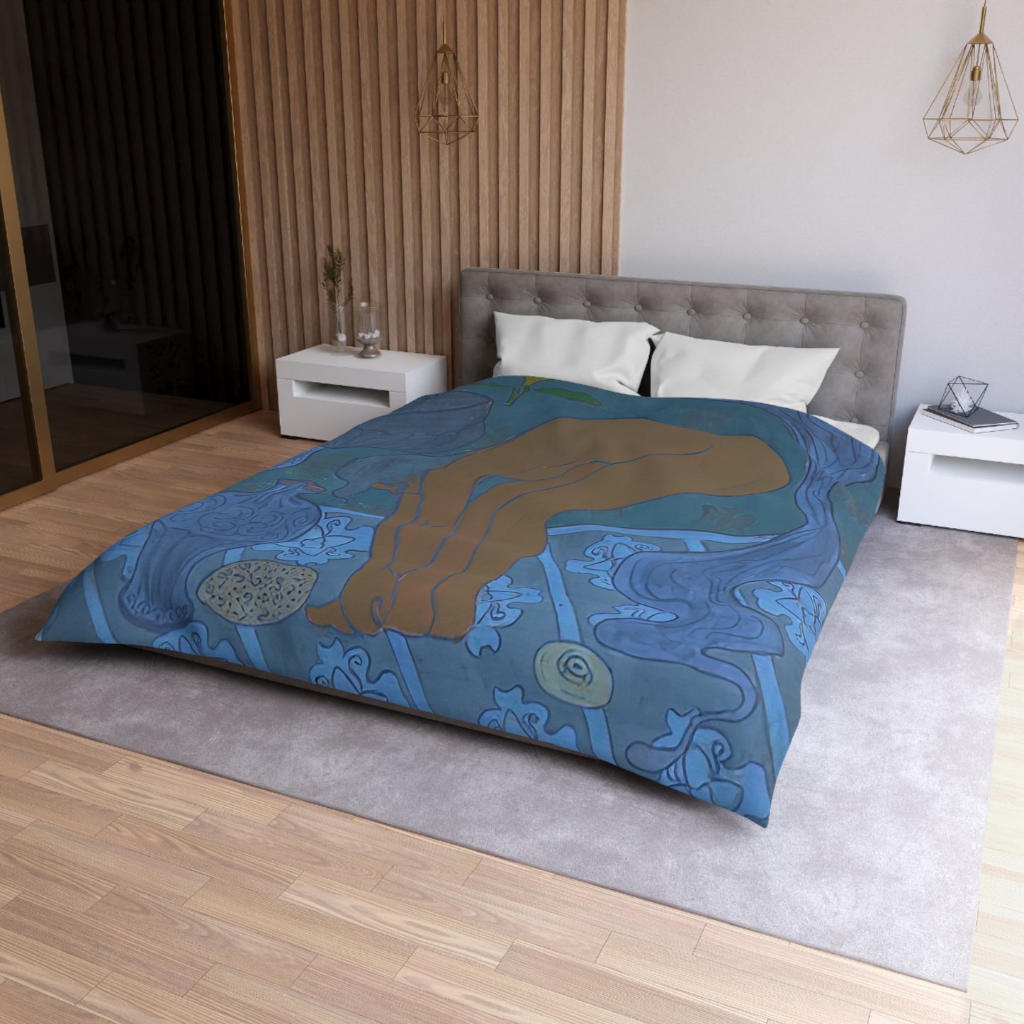 Ranson, Paul - The Blue Bather (1891) - Microfiber Duvet Cover