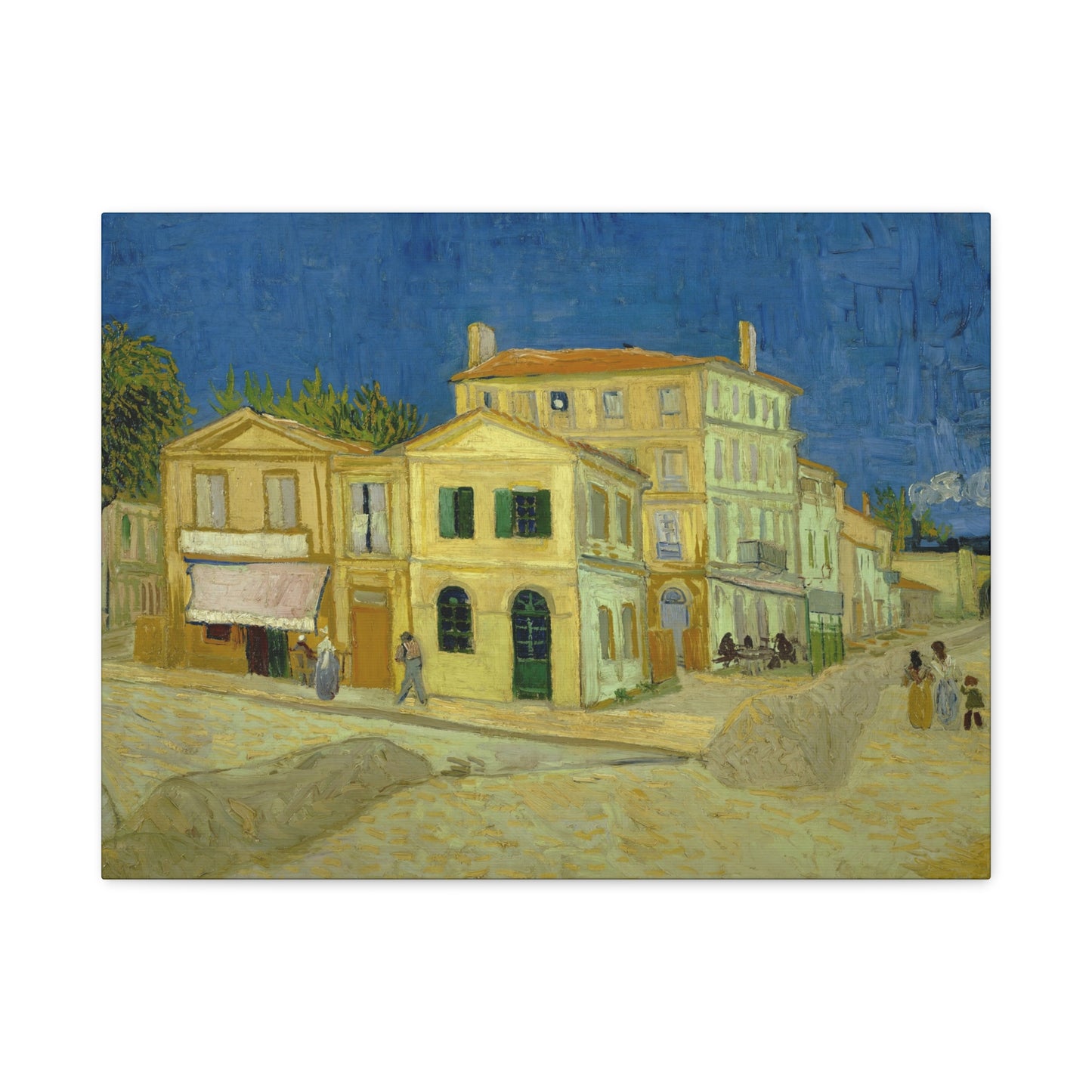 Van Gogh, Vincent - The Yellow House (1888)- Canvas Block, unframed