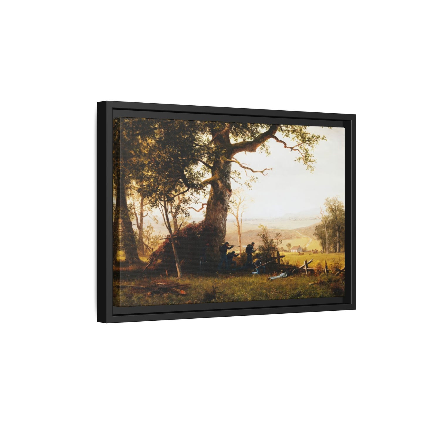 Bierstadt, Albert -  Guerrilla Warfare (1861) - Matte Canvas, Framed