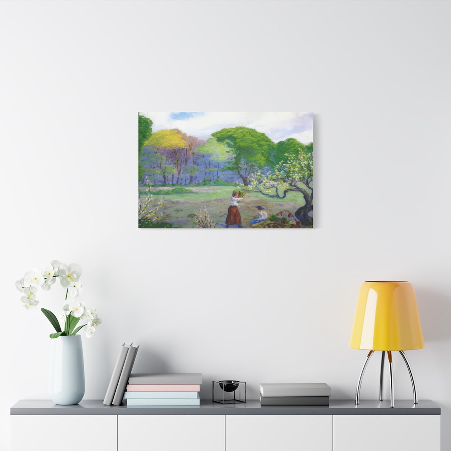 Ranson, Paul - Picking Flowers (1890) - Canvas Block, unframed
